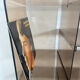 Shelf - library with 24 smoked plexiglass compartments by Michel Dumas