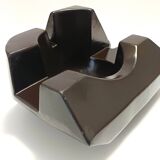 Brown Glazed Ceramic Trinket Bowl or Sculpture, Italy