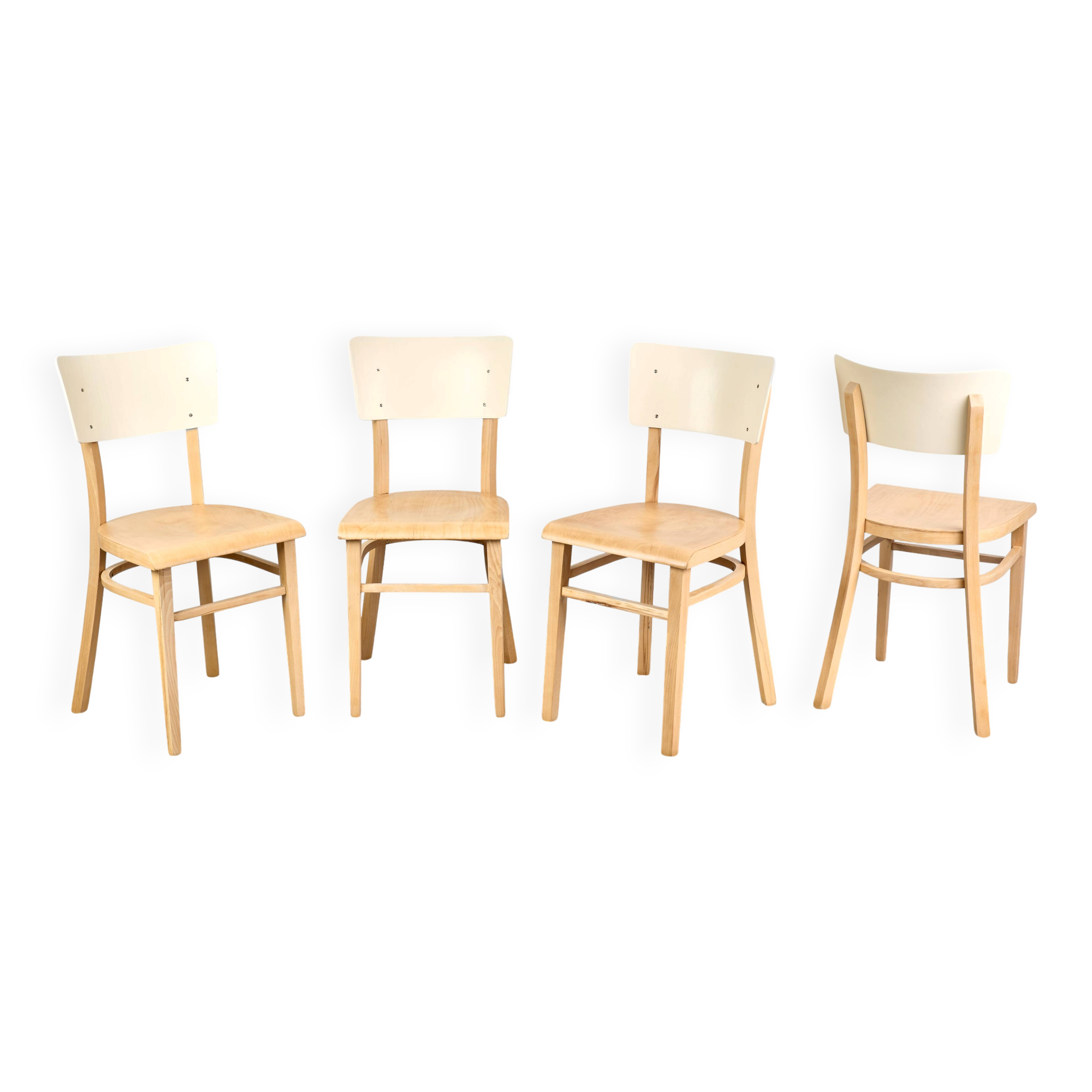 Set of 4 Dining Chairs, by TON, 1960s, Czechoslovakia