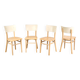 Set of 4 Dining Chairs, by TON, 1960s, Czechoslovakia