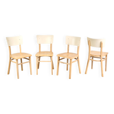 Set of 4 Dining Chairs, by TON, 1960s, Czechoslovakia