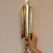 Pair of mid-century Swedish brass sconces