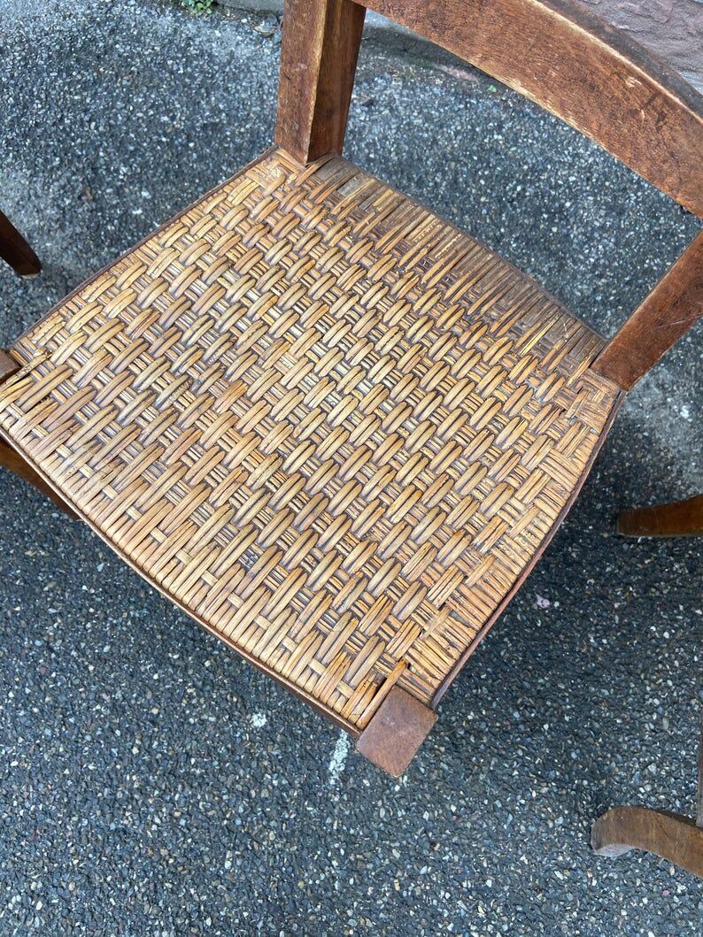 4 bistro chairs 1930 Alsace