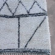 White Marmoucha Moroccan rug - 246 x 167 cm