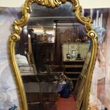Antique gilded wooden mirror – rococo style / Louis XV / early 20th century