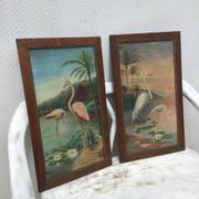 Pair of exotic paintings