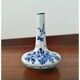 Petit vase / flacon de larmes en Delft bleu