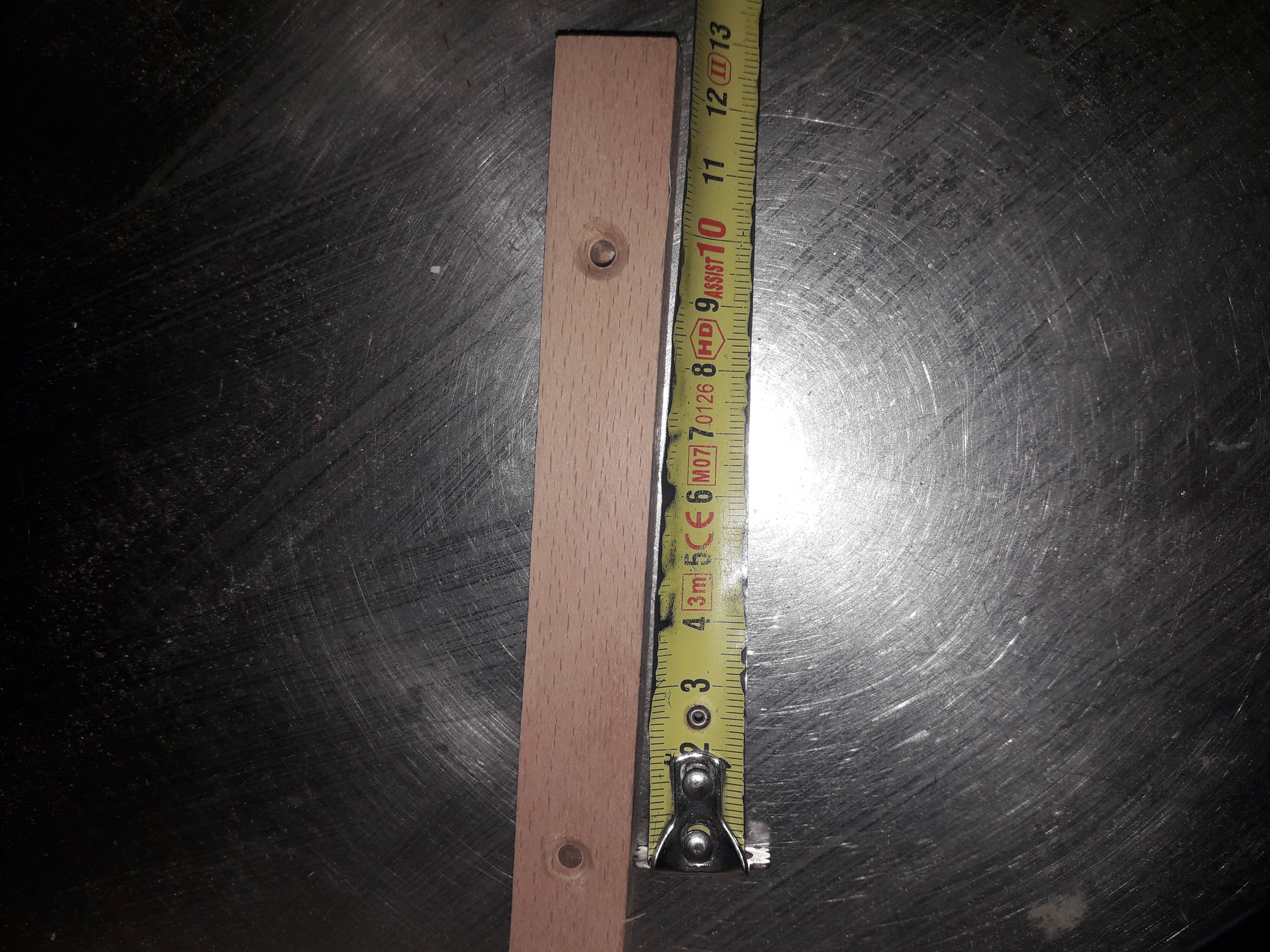 Vintage red formica shelf