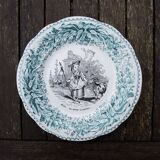 3 old talking plates – Creil & Montereau