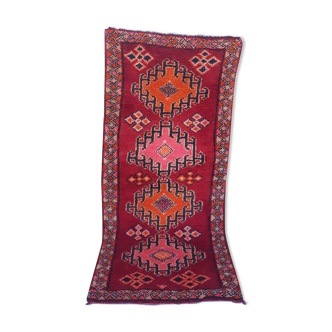 Handmade vintage berber carpet