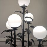 Lampadaire floral vintage design 1970