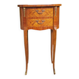Louis XV style bedside table with marquetry