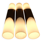 Wall lamp design klaus link for neuhaus-leuchten 1960s metal satin glass