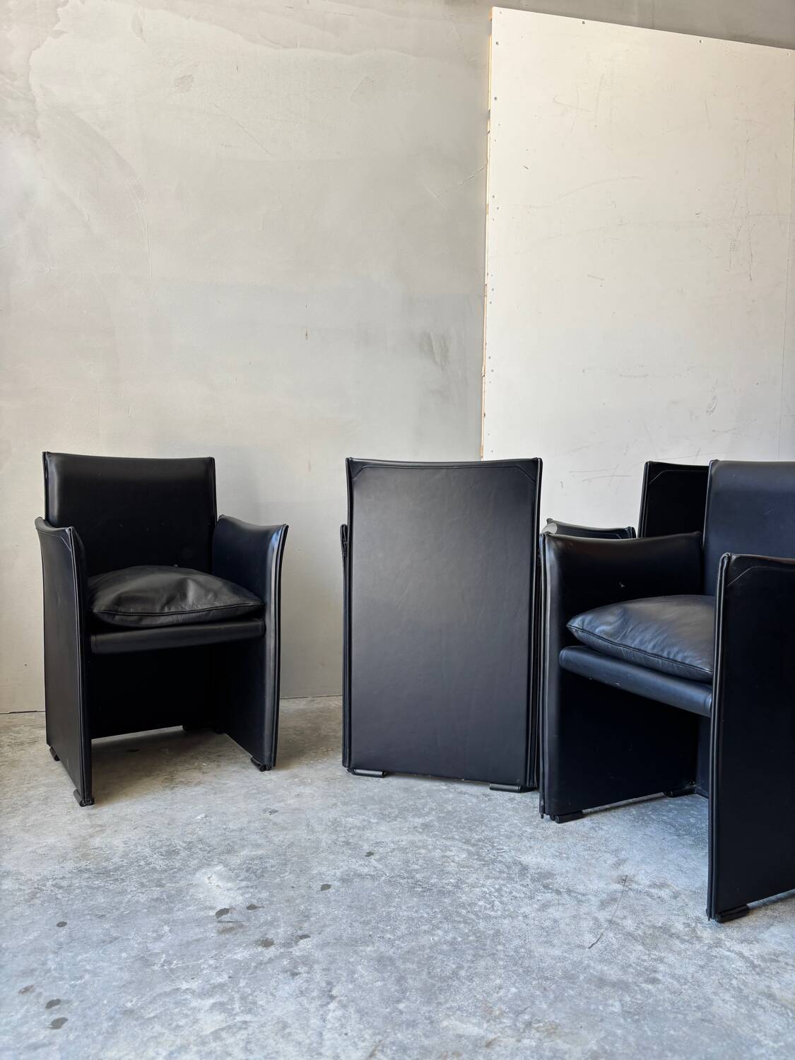 Set of 6 Break 401 chairs by Mario Bellini for Cassina