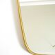 A pair of rare Mid Century "Münchener Zierspiegel" brass wall mirrors