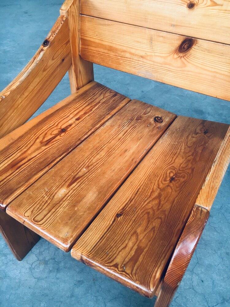 Set of Scandinavian Pine Side Chairs, Sweden, 1960s