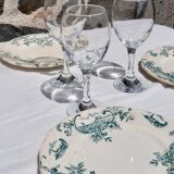 Set of 4 dessert plates Terre de Fer