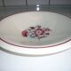 Tulip plates and garnet red bouquet