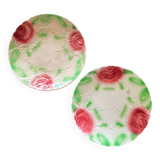 Assiettes en barbotine
