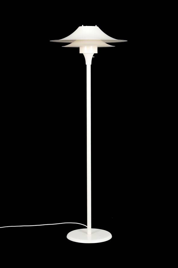 Lyfa floor lamp / cream-white / mid-century / Danish modern design / multilayer / 1970s