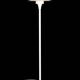 Lyfa floor lamp / cream-white / mid-century / Danish modern design / multilayer / 1970s