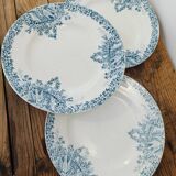Suite de 3 assiettes St Amand Lebacqz & Bouchart "Colombier"