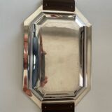 Art Deco silver metal bread basket
