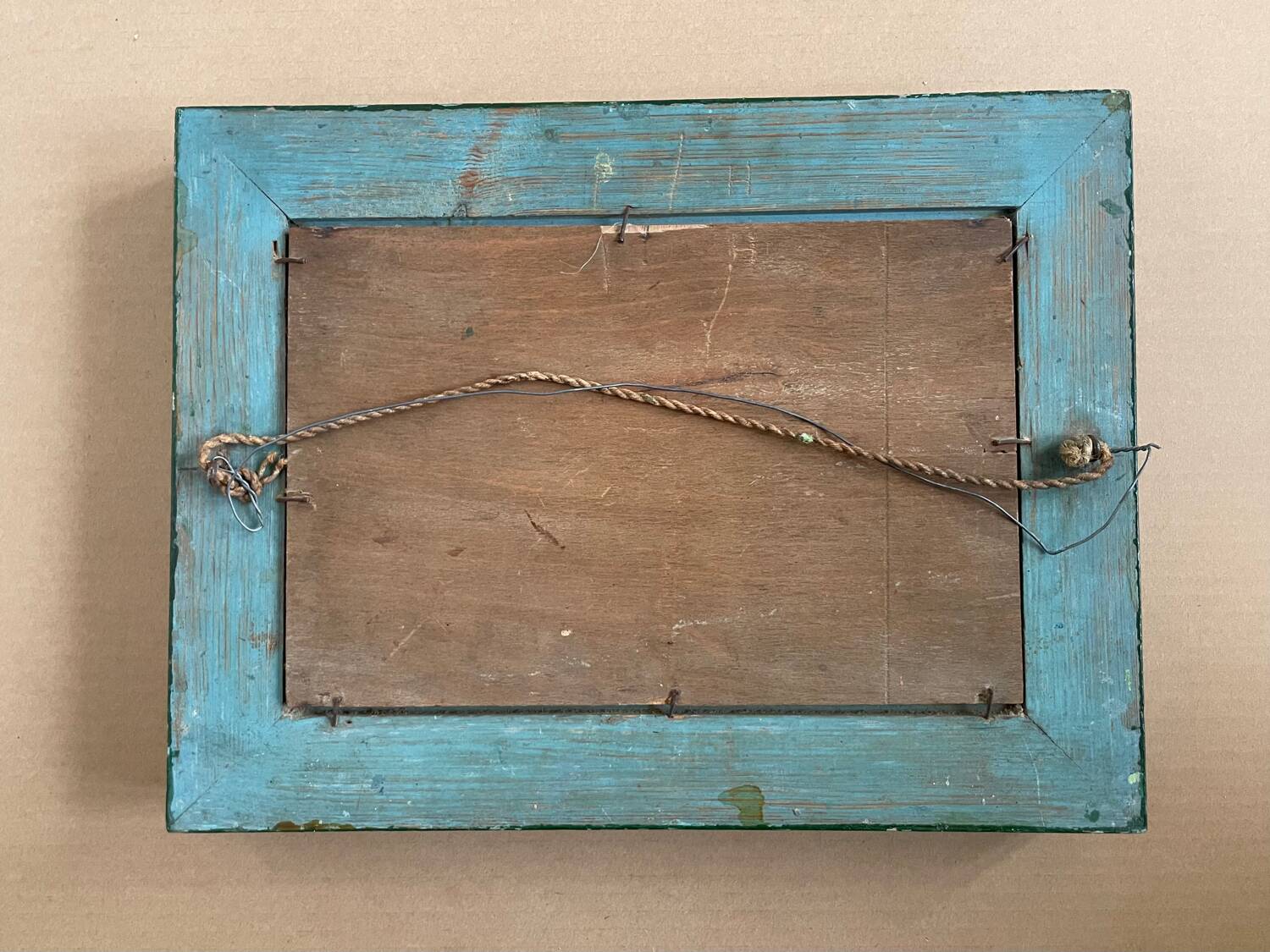 Old painting, seaport