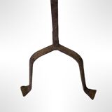 Wrought iron rooster lamp by Jean Touret for atelier marolles, france 1950s