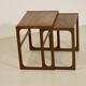Scandinavian nesting tables rn teak year 60. Ref twiny.