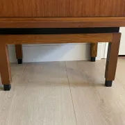 Mid-century teak bedside table, Scandinavian style, brand MDK.