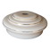 pendant lamp/lampshade/art deco in white opaline/gold lines
