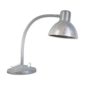 Articulated desk lamp in chrome metal, circa 1960.
