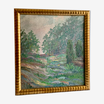 Peinture à l’huile de paysage 1920