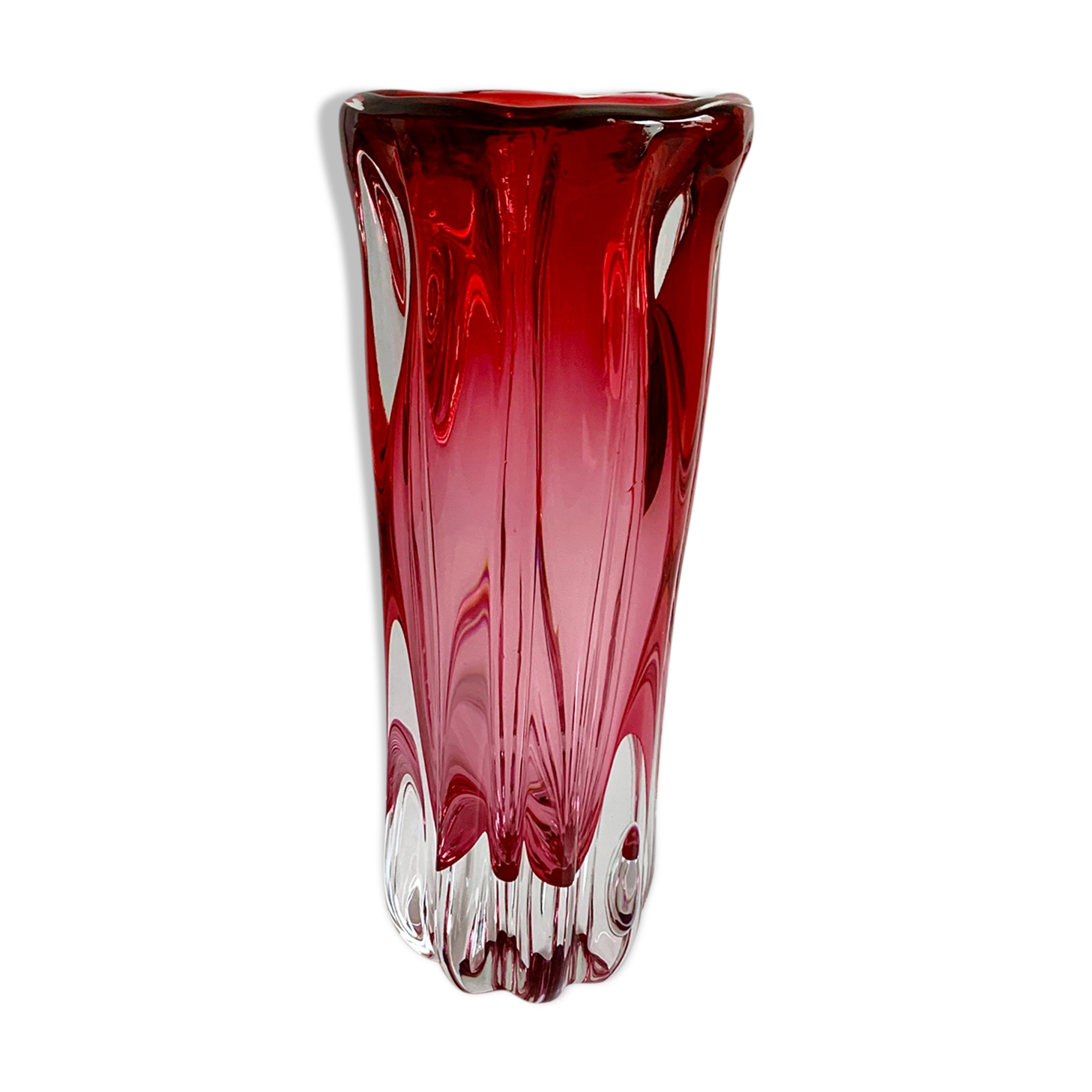 Vase by J. Hospodka for Chribska Sklarna, Czechoslovakia, 1960s