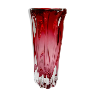 Vase by J. Hospodka for Chribska Sklarna, Czechoslovakia, 1960s