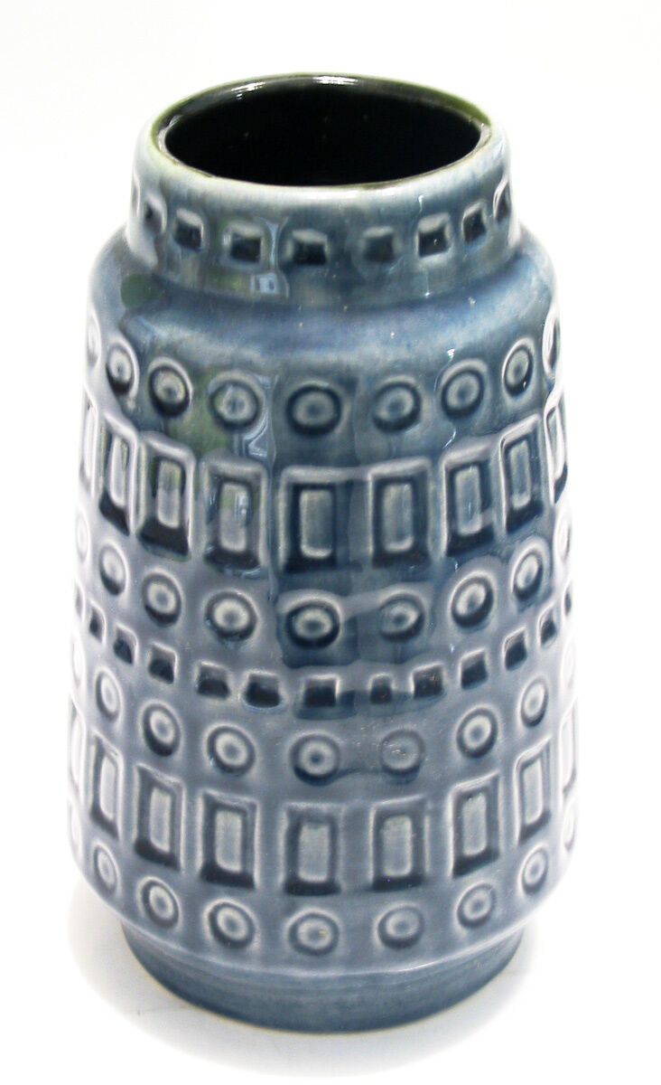 Paire de vases assortis 1960-1970 Scheurich bleu - gris
