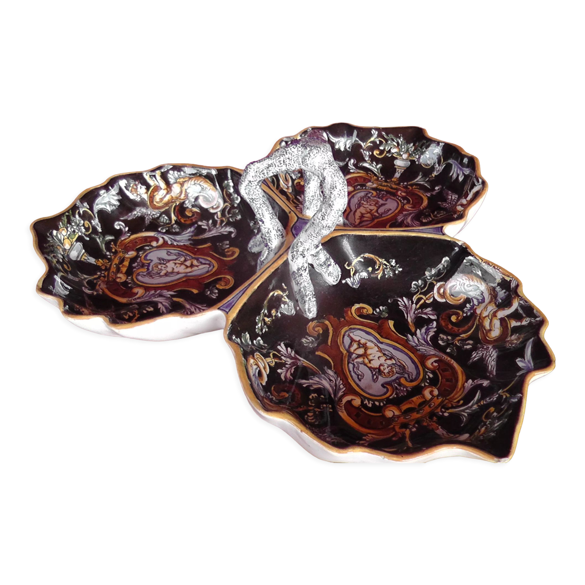 Trilobed beggar servant Gien XIX Century