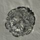 Classic geometric style glass ashtray