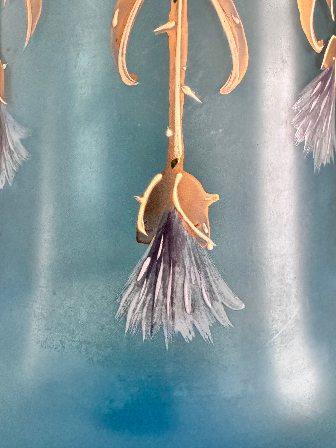 Legras roll vase, late 19th century