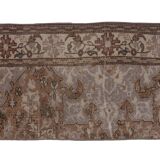 distressed turkish oushak rug runner 2' x 7'10"