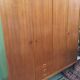 1960 plating chrome legs teak Cabinet