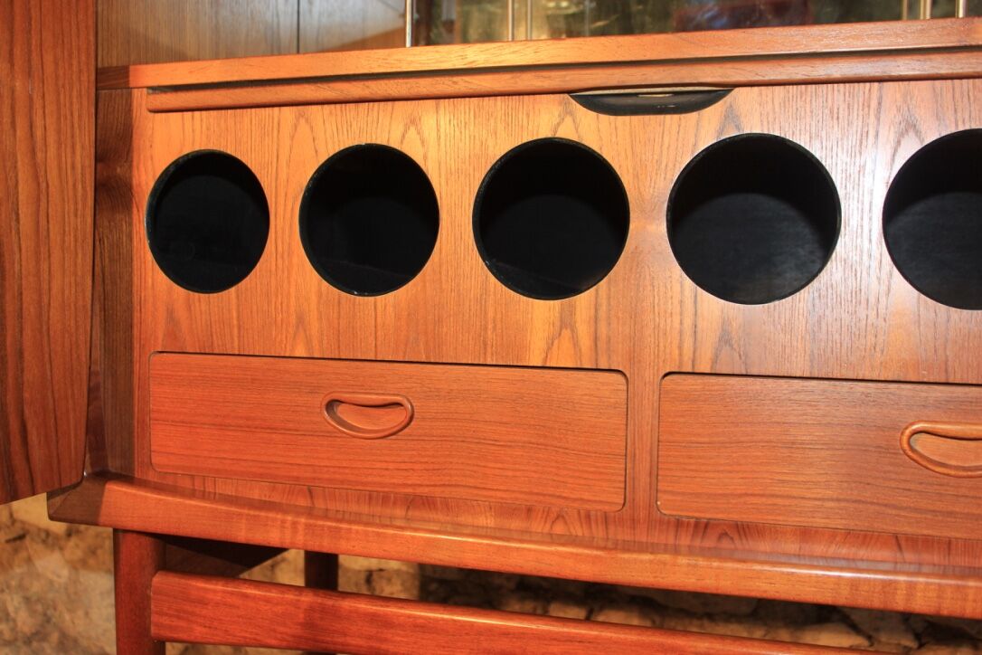 Scandinavian vintage teak bar model "Bacchus" by Torbjörn Afdal for Mellemstrands Møbelfabrik, 1960s