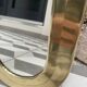 Brass contour mirror 32 x 17cm