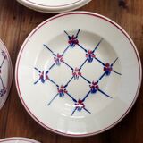 Soup plates and tureen Badonviller model Normandy circa 1940
