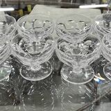 Set of 08 Saint-Louis champagne glasses