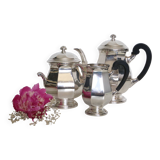 Silver-plated coffee service with ebony handles