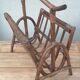 1950s rattan magazine holder