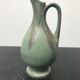 Former Green Ceramic Pitcher Signed 70s Vintage