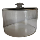 Cloche à gâteaux 19e XXL en cristal sonnant